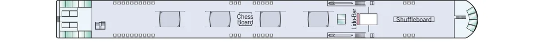 MS Amadeus Queen — Sun Deck deck plan