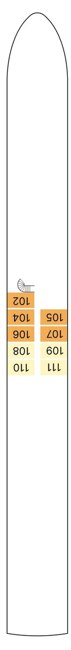 AmaDante — Piano Deck deck plan