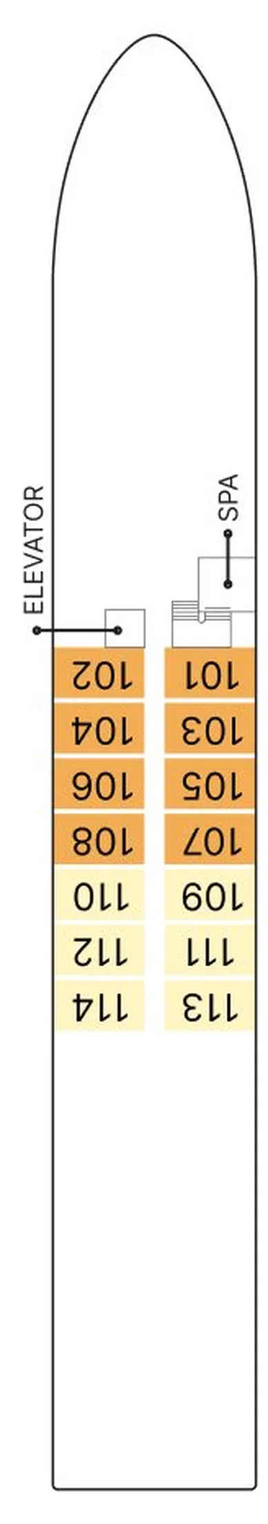 AmaDouro — Douro Deck deck plan
