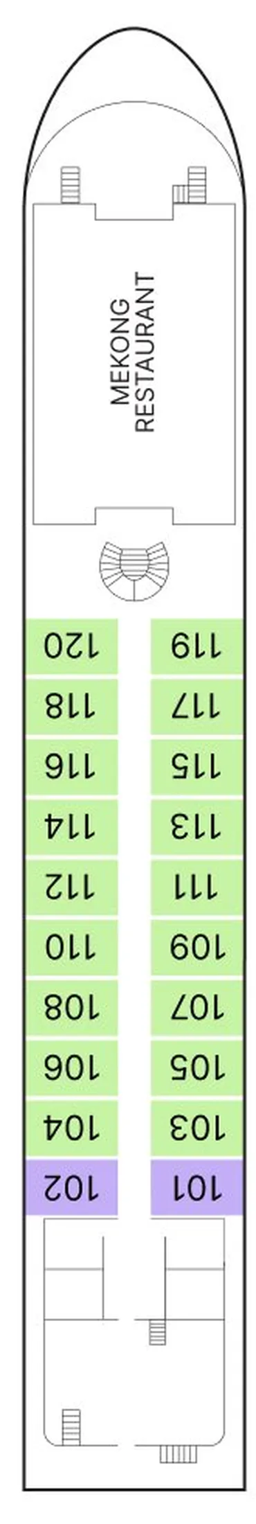 AmaMaya — Tonle (Main Deck) deck plan