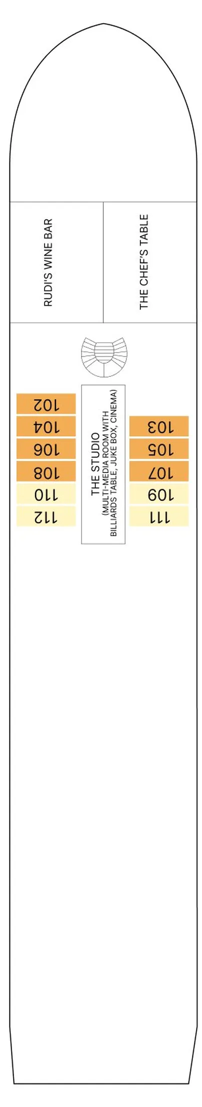 AmaRudi — Piano Deck deck plan