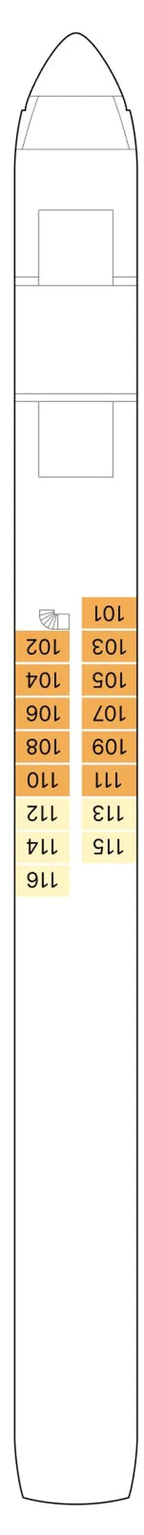 AmaVenita — Piano Deck deck plan