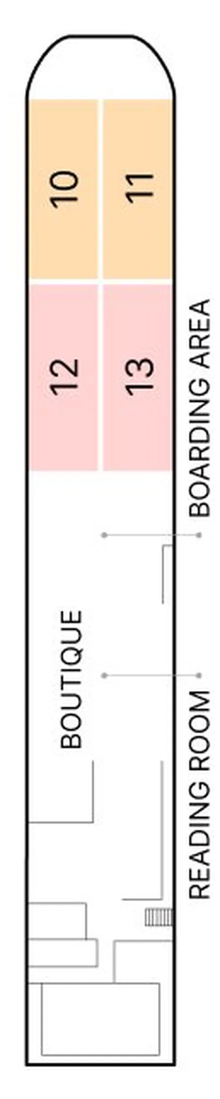 Zambezi Queen — Lower Deck deck plan