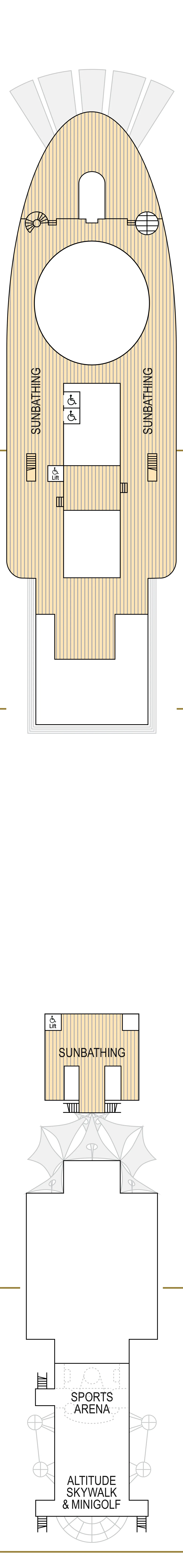 Arvia — Deck 19 — Sky Deck deck plan