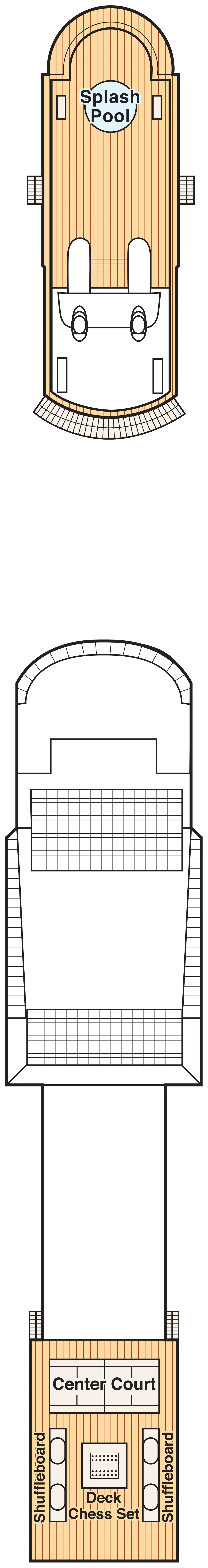Coral Princess — Deck 16 — Sports deck plan