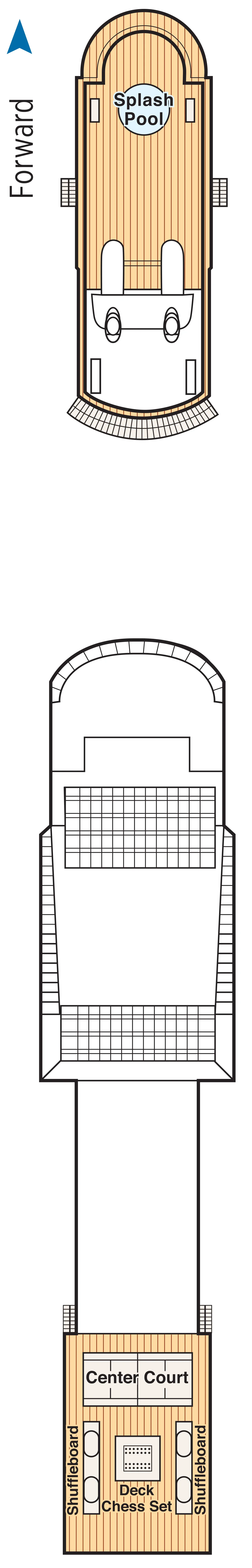 Island Princess — Deck 16 — Sports deck plan