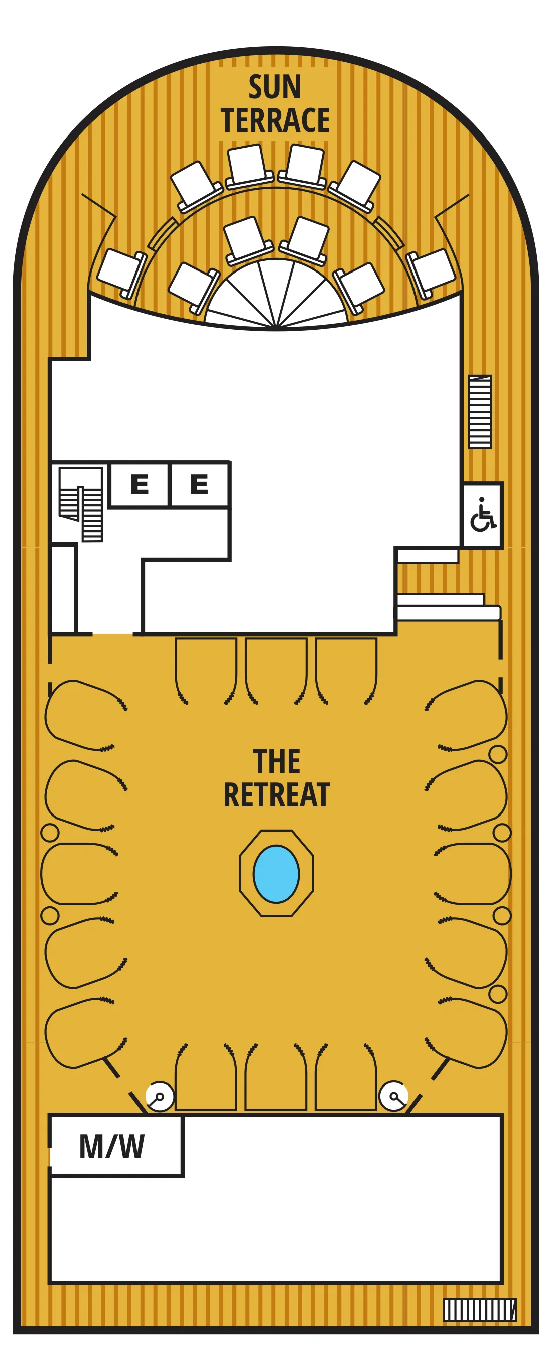 Seabourn Ovation — Deck 12 deck plan